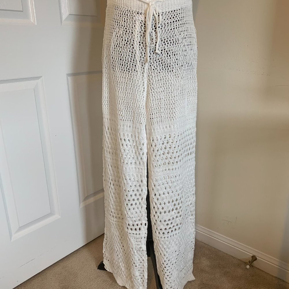 Bathing Suit Cover Up Pants White - Picture 6 of 6